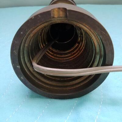 Brass Lighthouse Lamp Folk Art