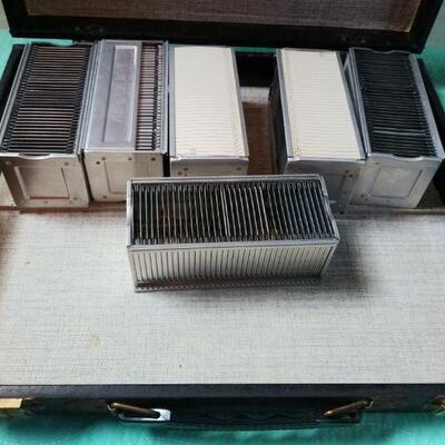 6 Slide cartridges & case