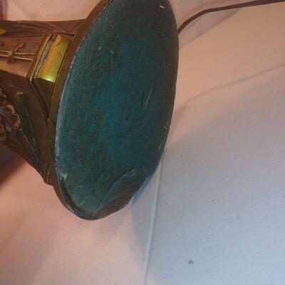 Charles Parker slag lamp early 20th century