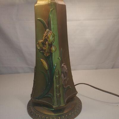 Charles Parker slag lamp early 20th century