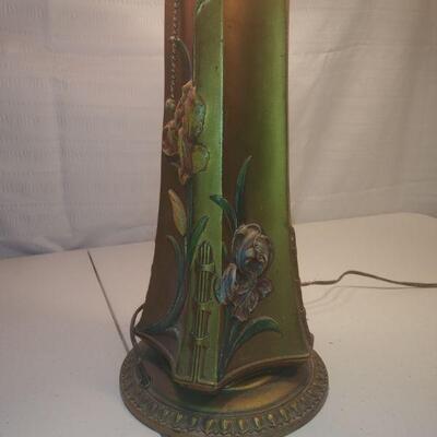 Charles Parker slag lamp early 20th century