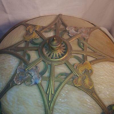 Charles Parker slag lamp early 20th century