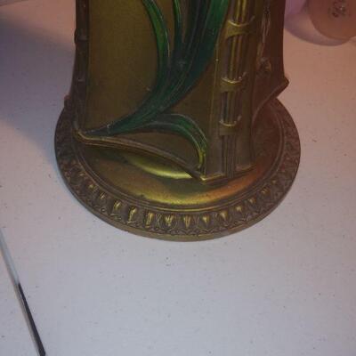Charles Parker slag lamp early 20th century