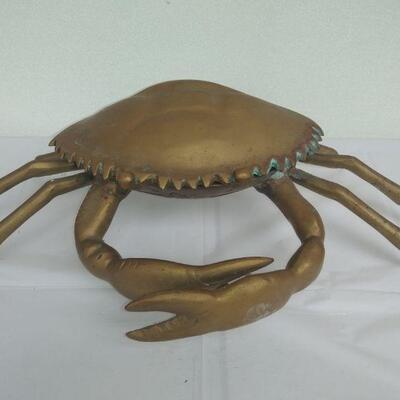 Vintage Brass Crab 