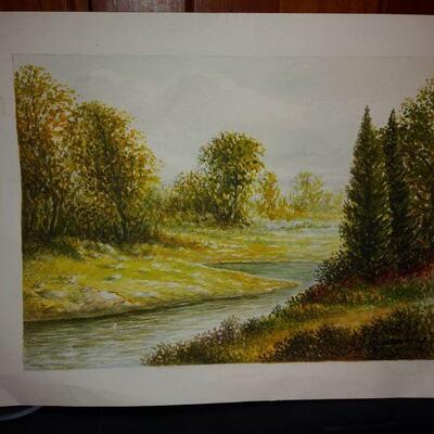 H.Silva Fernandes landscape original