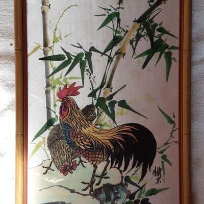 3 Vietnamese paintings on silk