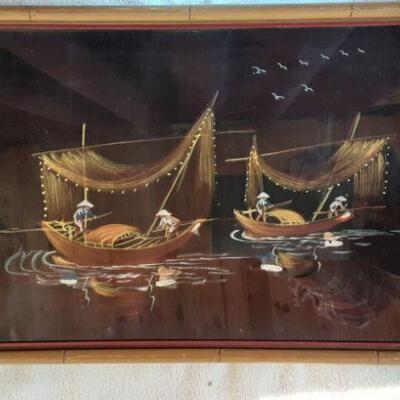 3 Vietnamese paintings on silk