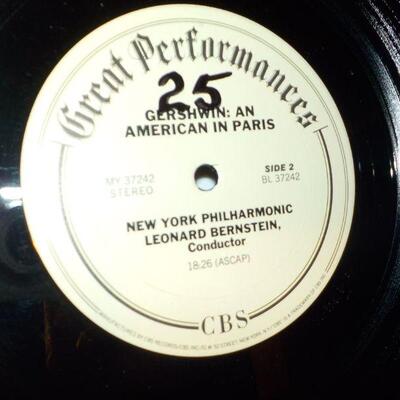 " Hershwin Rhapsody in Blue Album/ Bernstein conductor".