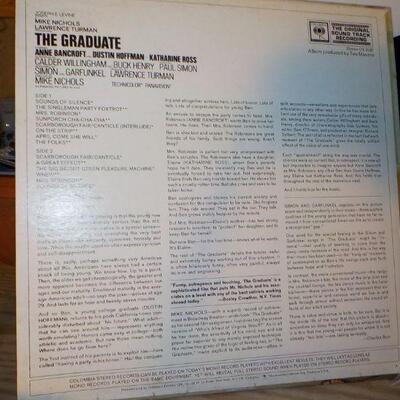 : The Graduate ", Paul Simon original album. Dustin Hoffman.