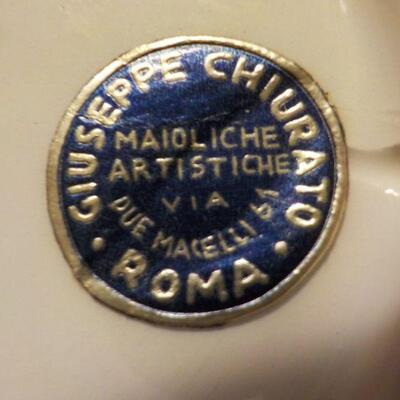 " Giuseppe Chiurato Pottery Art Legends from Rome".