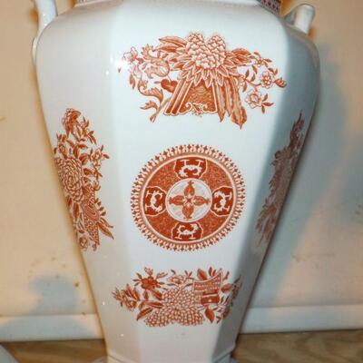 " Spodes Fitzhugh Copeland fine stone Art Deco Vase".