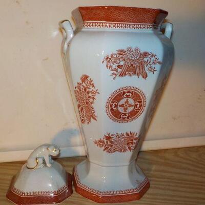 " Spodes Fitzhugh Copeland fine stone Art Deco Vase".