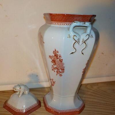 " Spodes Fitzhugh Copeland fine stone Art Deco Vase".
