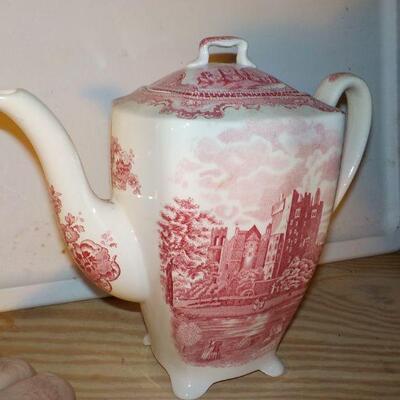 " Vintage Old Britain Castles Coffee or Tea Pot by Johnson Bros. England.