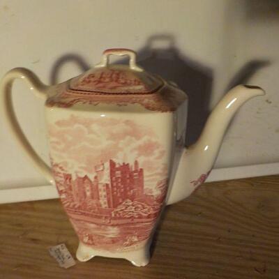 " Vintage Old Britain Castles Coffee or Tea Pot by Johnson Bros. England.