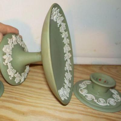Vintage " Wedgewood Ceramic's Candle holder and service dish".