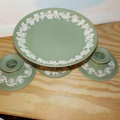 Vintage " Wedgewood Ceramic's Candle holder and service dish".
