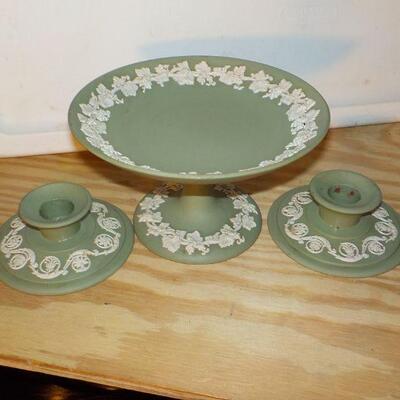 Vintage " Wedgewood Ceramic's Candle holder and service dish".