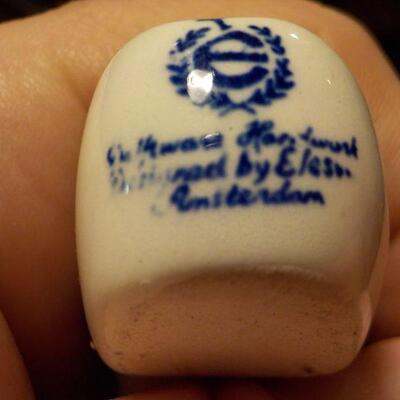 "Original Delft signed by Eleson Amsterdam."