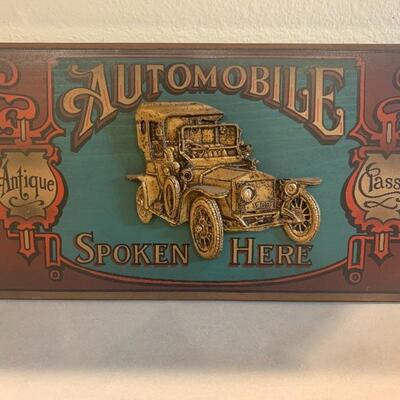 Antique Automobile sign