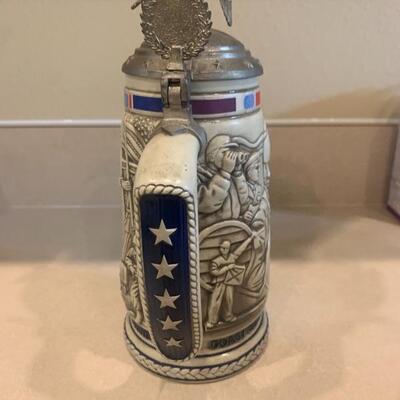 Vintage armed forces beer stein 