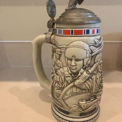 Vintage armed forces beer stein 