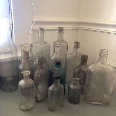 Vintage bottle collection  15 total 