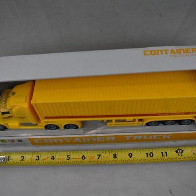 Vokodo Container Truck Toy, Yellow - New