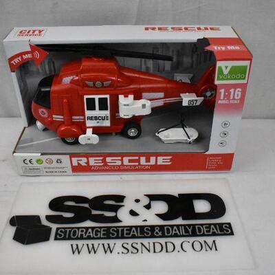 City Service Rescue Helicopter Toy - New