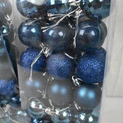 6 Dozen Dark Blue Ornaments, approx 1.5