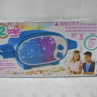Fun 2 Bake Electric Play Oven with Pan and Accessories, Blue. Damaged Box - New