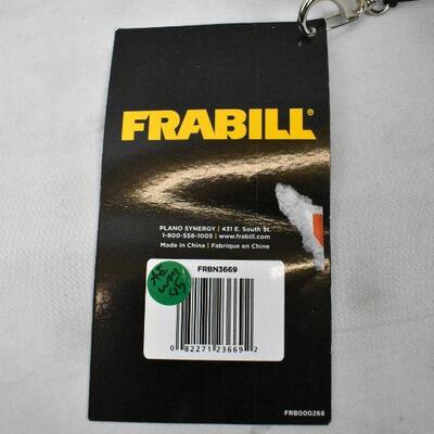Frabill Folding Sturdy LightWeight Fishing Net, Black/Transparent - New