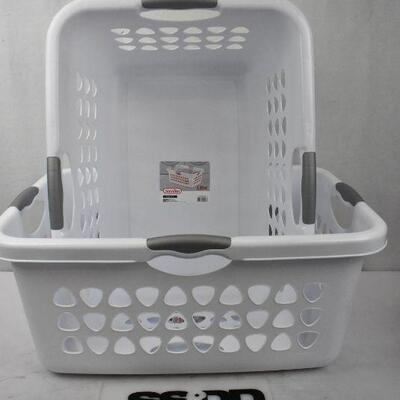 Sterilite Laundry Baskets, White, 71L each - New