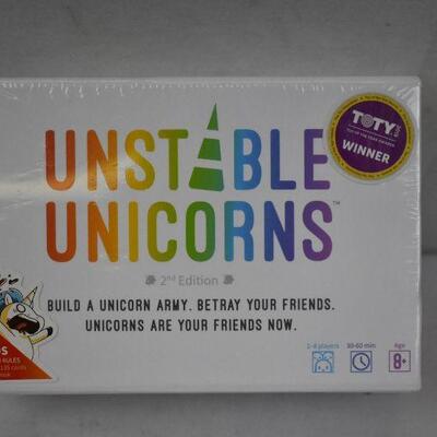 Unstable Unicorns 2nd Edition Card Game - New