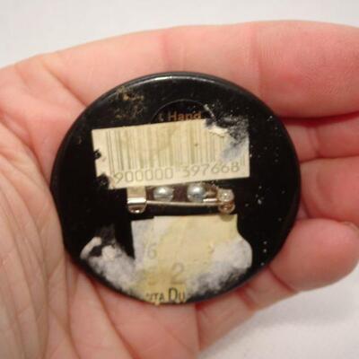 Gorgeous Hand Painted Russian Floral Brooch 