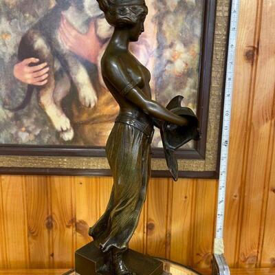 Otto Schmidt-Hofer bronze woman sculpture 