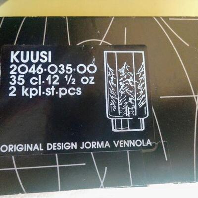 Lot 6  Kussi/ Spruce Design Jorma Vennola, Iittala Finland 1980s