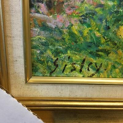 Alfred Sisley Print on Canvas with Gallery Frame. LOT B2