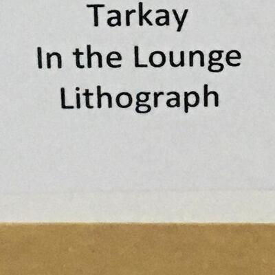 TARKAY “In the Lounge” Large 36 x 29 Lithograph. LOT B5