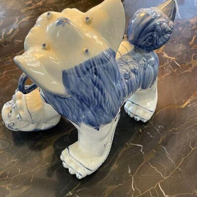 Porcelain Foo Dog/ Blue & White 