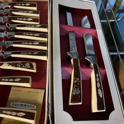 Vintage cutlery set 1950's wedding present never opened 