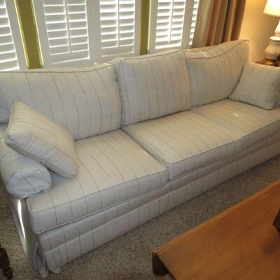 Ethan Allen Couch Sofa Stripes - Item # 1