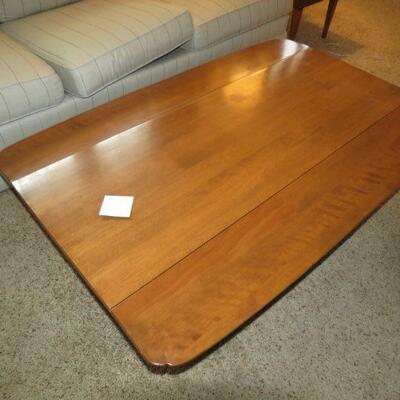 Wood Wooden Maple Drop Leaf Coffee Table 54 x 22 - Item # 6