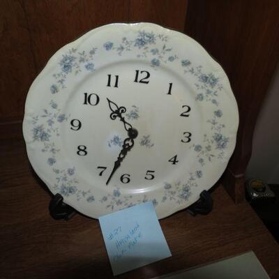 Vintage Rare JOHANN HAVILAND Bavaria Germany FOREVER SPRING Clock Plate Heirloom with Stand- Item # 27
