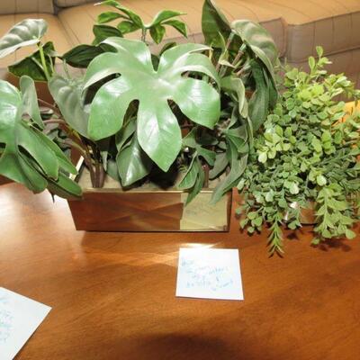 Two Artificial Plants with Planters - Item # 28