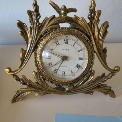Vintage Globe Clock Made in Germany 5 x 5 1/2 inches - Item # 38