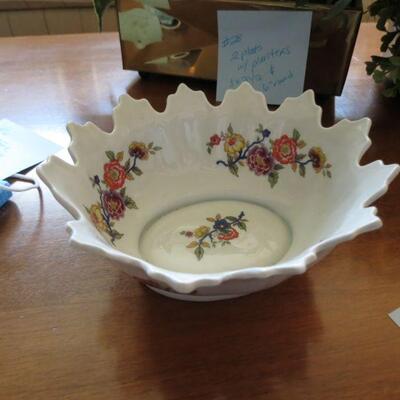 Limoges Bowl Flowers Made in France 6 1/2 x 5 1/2 x 3 inches Tall - Item # 53