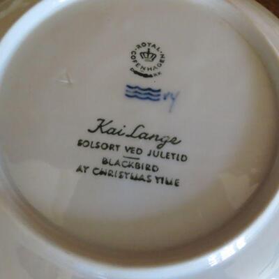 Five Pieces China Limoges Royal Copenhagen Laurel China Plates - Item # 58