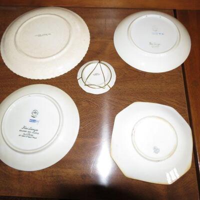 Five Pieces China Limoges Royal Copenhagen Laurel China Plates - Item # 58