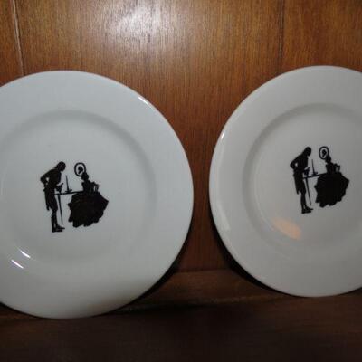 Two McNicol China West Virginia Silhouette - Item # 59